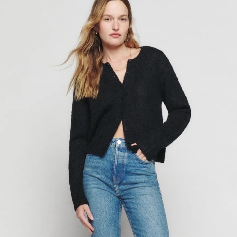Reformation Clara Crew Alpaca Cardigan